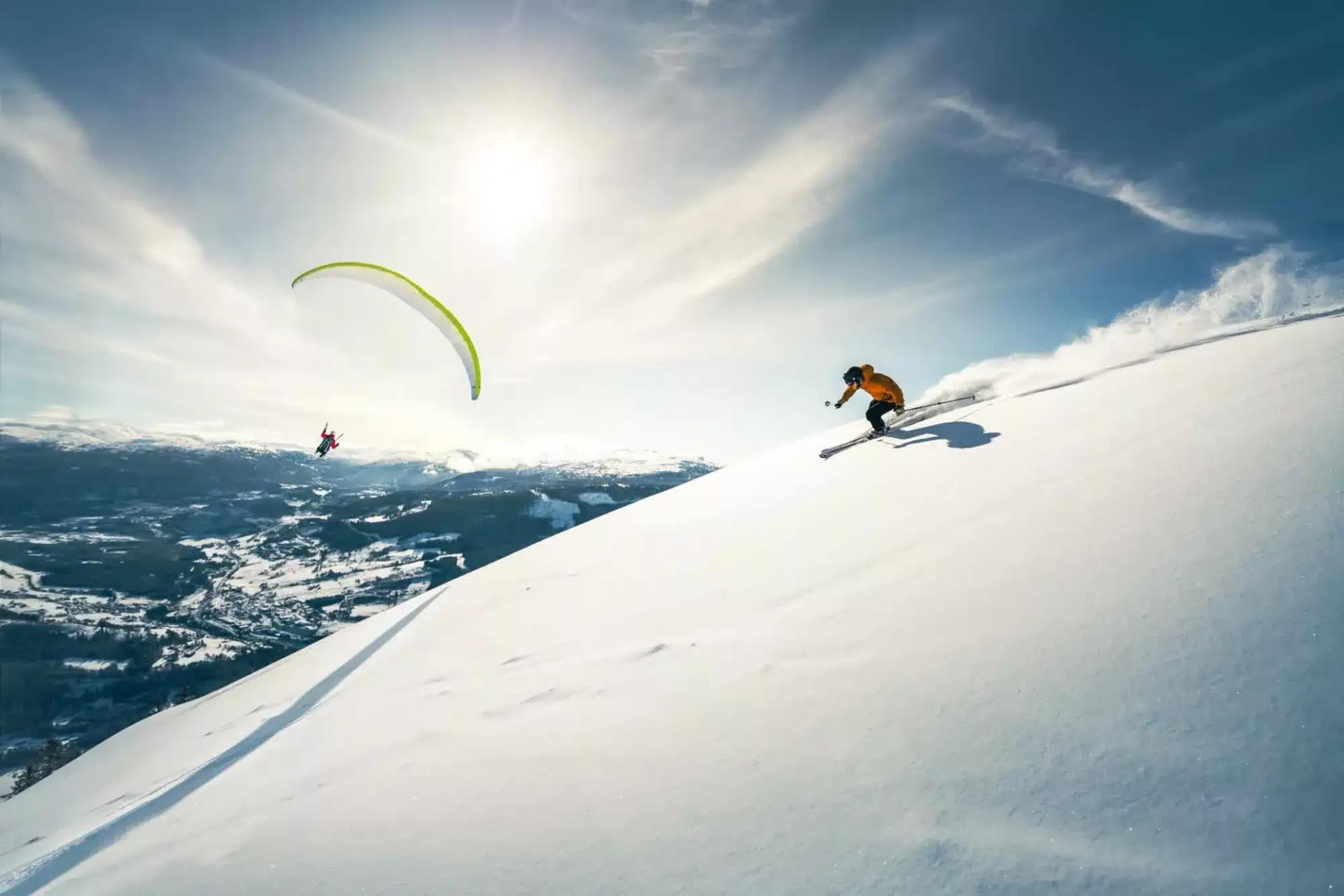 Faire du ski à Voss, en Norvège — Norvège